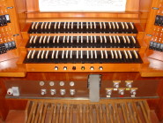 Spieltisch der Kleuker-Orgel